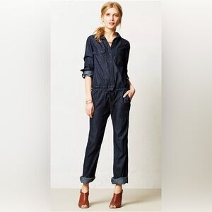 Citizens of Humanity Annaika Dark Wash Denim Jumpsuit Size medium